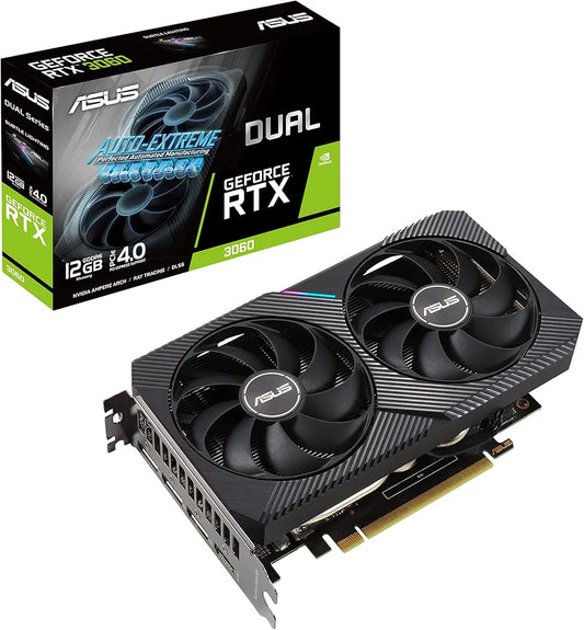 ASUS Tarjeta gráfica dual NVIDIA GeForce RTX 3060 V2 OC Edition 12 GB GDDR6